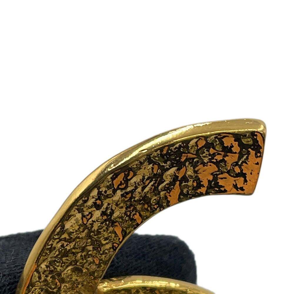 CHANEL Gold Logo Brooch - Picture 9 of 13